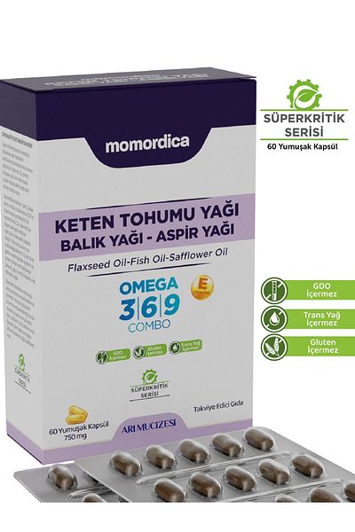 MOMORDİCA Soft Capsule - 60 Flax Seed Oil