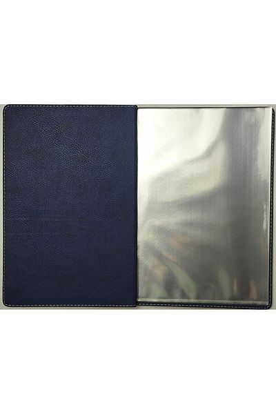 ankara menü A4 Transparent Leather Screw Mounted - Plated Cloth Patterned (1 Piece)
