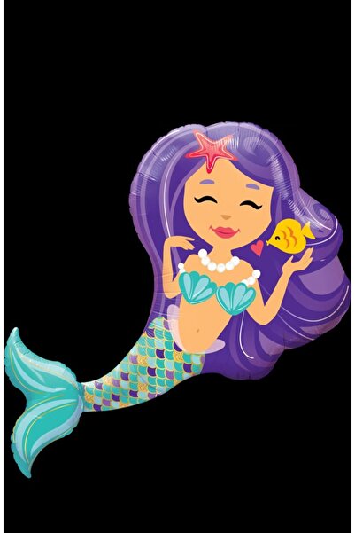 Çemrek Süs Parti بالون حورية البحر من رقائق الفويل