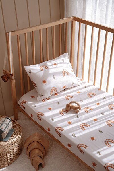 Lollie Baby&Kids Lastikli Çarşaf Takımı 90x190 Cm, Bebek Ve Çocuk Çarşafı, %1...