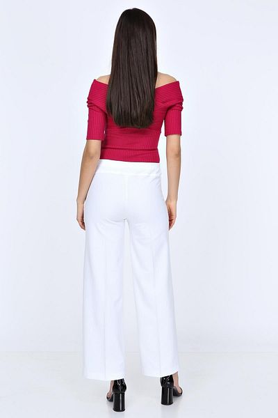 LİYACA Pantaloni din stofă cu talie largi, ajustabili, pentru femei însărcinate