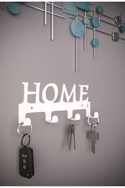 ALFAMSbyFMSA White Decorative Metal Key Hanger - Written Home