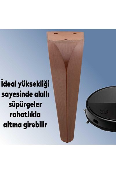 Badem10 Harvey Mobilier de lux Canapea Unitate TV Picior 18 Cm Model Lemn Maro Picioare Consolă