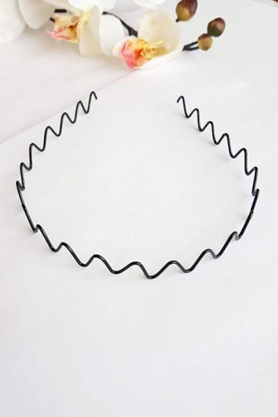 PETEK AKSESUAR تاج بمشبك شعر رياضي للرجال والنساء من Zigzag Wire