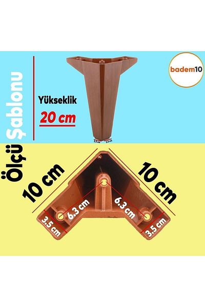 Badem10 Mobilier de lux din cedru - canapea cu model din lemn de 20 cm, unitate TV si 4 picioare cu model din lemn