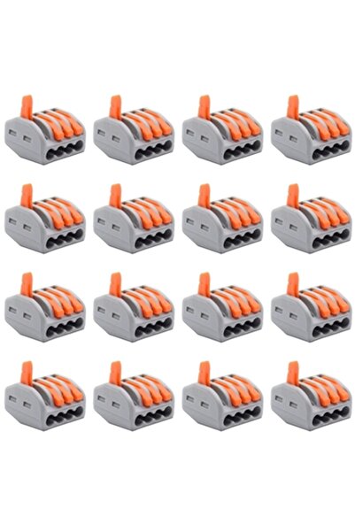 Maroces 16 ADET PCT-214 AWG 28-12 4LÜ HIZLI KABLO BİRLEŞTİRİCİ
