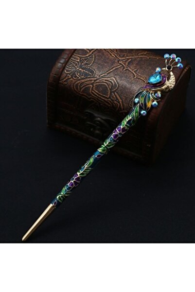 Alsade Kore Stil Retro Sopa Firkete El Yapımı Emaye Toka