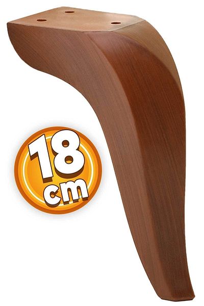 Badem10 Harvey Mobilier de lux Canapea Unitate TV Picior 18 Cm Model Lemn Maro Picioare Consolă
