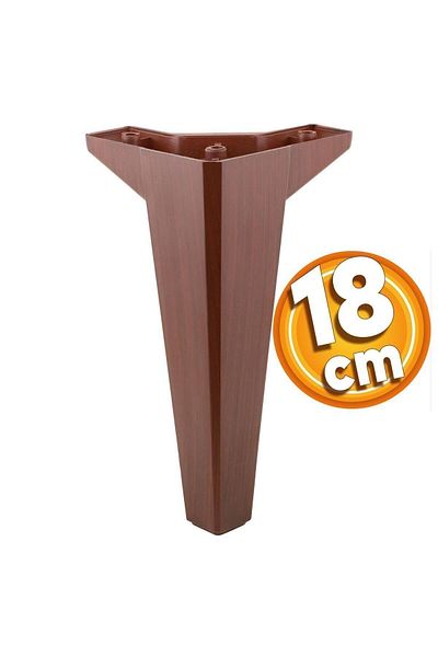 Badem10 Canapea de lux din cedru - Unitate TV cu model din lemn de 18 cm, 4 fotolii si picioare console