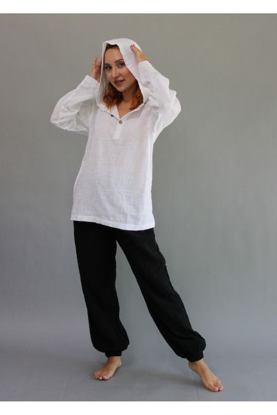 ASC SUN Unisex Linen Hooded Sweet Sweatshirt