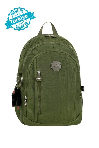 Çanta Trend Luxury Crinkle Monkey High School and Middle School Backpack with Gift - Schoolbag