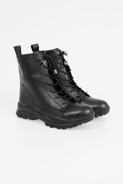 CZ London Damen-Winterstiefel zum Schnüren aus echtem Leder mit rutschfester Sohle