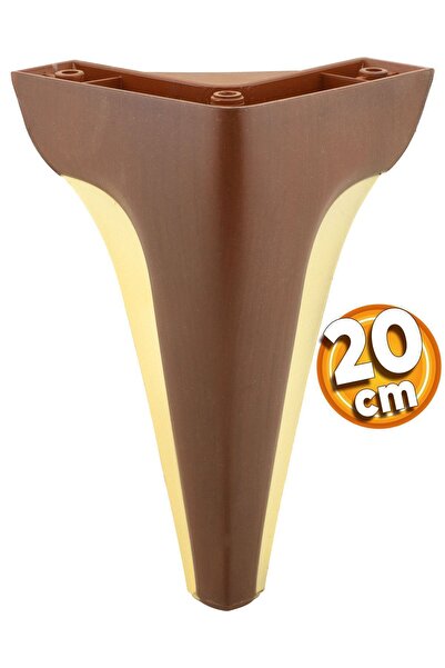 Badem10 Endülüs Mobilya Kanepe Tv Ünitesi Konsol Koltuk Ayağı Kahverengi Cevi...