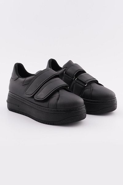CZ London Damen Sportschuhe Doppelter Klettverschluss Hohe Sohle Bequem Täglich