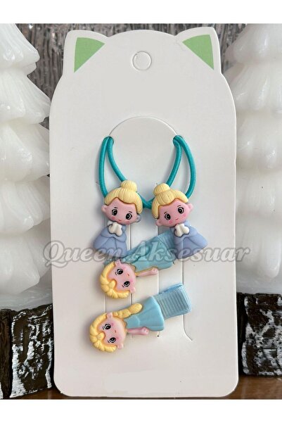 QUEEN AKSESUAR Μόδα Παιδικό Σετ Παιδικές Πόρπες με Λαστιχένια Κορδόνια Σετ 4 ...