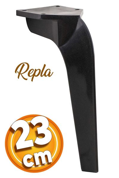 Badem10 Repla Mobilier de lux Canapea Unitate TV Picior Fotoliu 23 Cm Picioare Consola Neagra