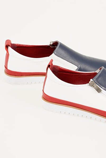 CZ London Genuine Leather Women's Casual Shoes Zippered Comfortable Sole