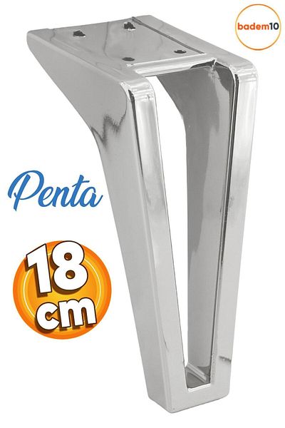 Badem10 Canapea Mobilier Penta Lux Culoare Crom - Unitate TV Picior Fotoliu 18 Cm