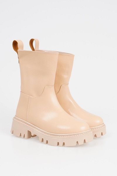 CZ London Women's Boots Flat Long Model with Serrated Sole