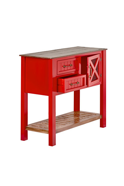 Orta Sofa Kırmızı dresuar yükseklik 80 cm