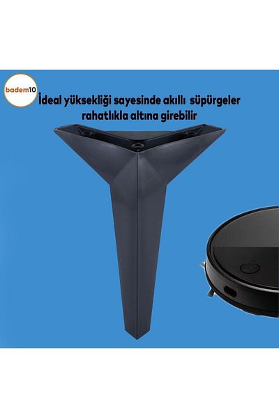 Badem10 Kale Furniture Canapea Unitate TV Picior Fotoliu 23 Cm Picioare Consola Negre