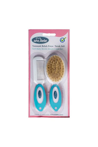 Sevi Bebe Natural Brush Comb Set 401.1/2