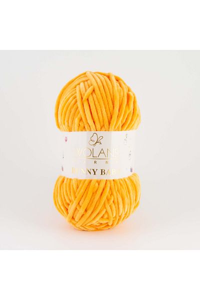 WOLANS 443 Orange Soft Velvet - Baby Knitted Bunny String, Μαλακή κουβέρτα παιχνιδιών