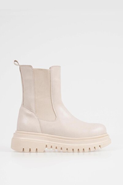 CZ London Women's Chelsea Boots Laceless Thick Serrated Sole Elastic Shoes