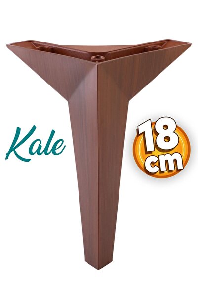 Badem10 Kale Mobilya Kanepe Tv Ünitesi Koltuk Ayağı 18 Cm Kahverengi Ahşap De...