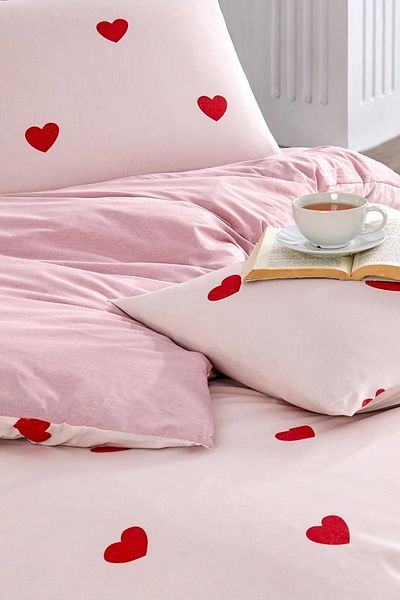 INTER Z Knidos Heart Series - Single Patterned Bedding Set