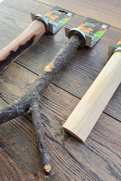 Vixpet Venty 3-piece Natural Parrot Perch - Jako, Amazon, Konur, Lori, Boat, Monk, Kakariki, Senegal - M205