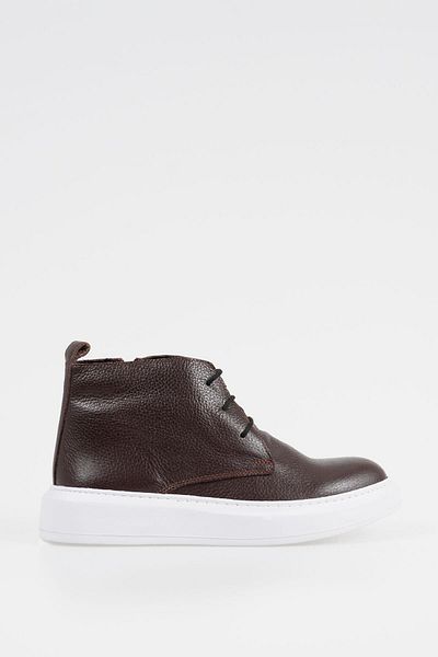 CZ London Genuine Leather Men's Lace-up Boots Thick Comfortable Sole Winter Shoes