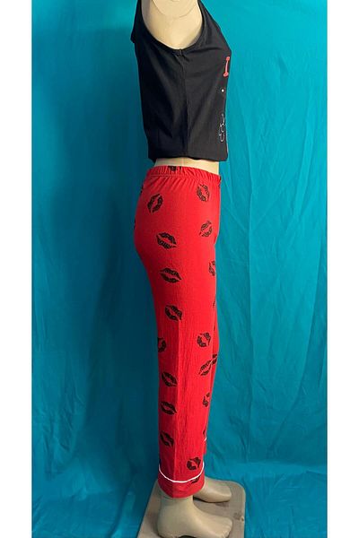 MAYSSTORE Cuffed Cotton Pajama Bottom