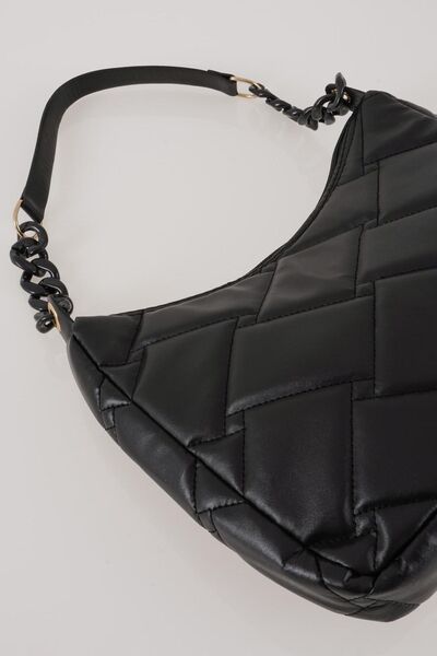 CZ London Women's Quilted Puff Sleeve Bag