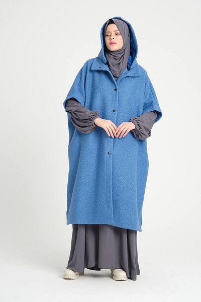 VALENS BOUTİQUE Personality Curly Stamp Panco - Removable Hoodie