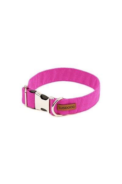 Lusi Doog Pink Dog Collar with Bow Tie - Bow Collar