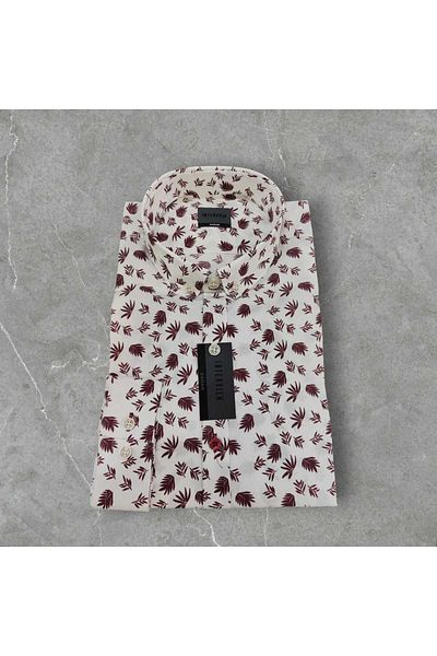 Sarar Interview Goias Print Patterned Slim Fit Shirt