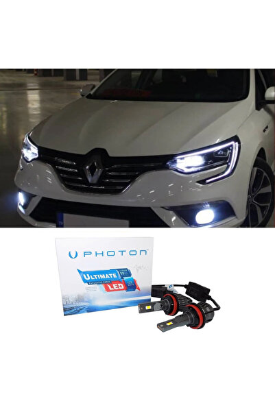 Photon Renault Megane 4 Led Xenon Kısa Far Ampulü H7 Ultimate 9500 Lumens Yeni Seri Beyaz