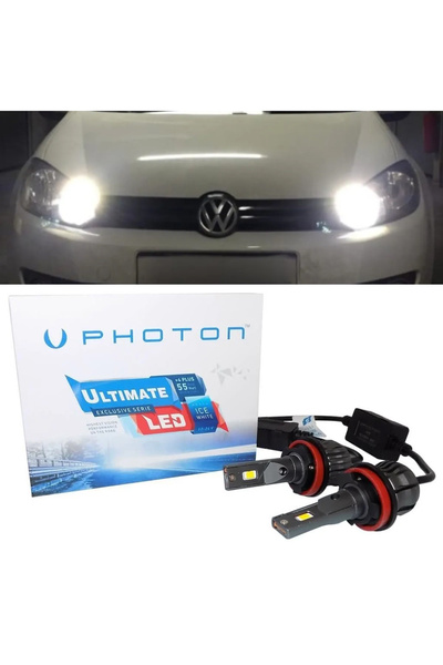 Photon Vw Golf 6 Led Xenon Kısa Far Ampulü H7 Ultimate 9500 Lumens Yeni Seri ...