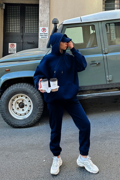 YAKAMEL Γυναικείο Σετ Φόρμας Oversize Cool - Άνετο και Ευέλικτο Καθημερινό Σε...