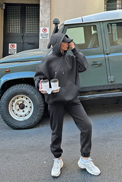 YAKAMEL Γυναικείο Σετ Φόρμας Oversize Cool - Άνετο και Ευέλικτο Καθημερινό Σε...