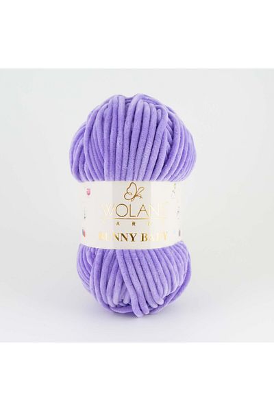 WOLANS 455 Violet Soft Velvet Bunny Baby Knit - Μαλακό νήμα κουβέρτας
