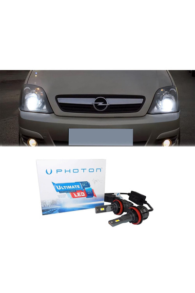 Photon Opel Meriva A Led Xenon Uzun Far Ampulü H1 Ultimate 9500 Lumens Yeni S...