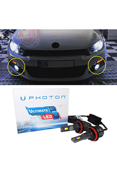 Photon Vw Scirocco Mk3 Led Xenon Sis Farı Ampulü HB4 9006 Ultimate 9500 Lumen...