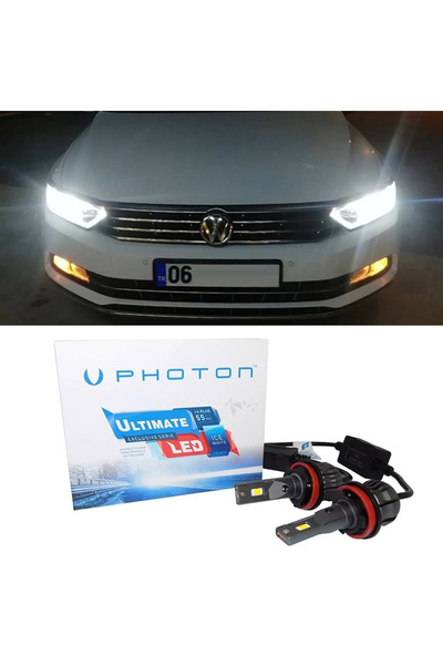 Photon Vw Passat B8 Led Xenon Kısa Far Ampulü H7 Ultimate 9500 Lumens Yeni Se...