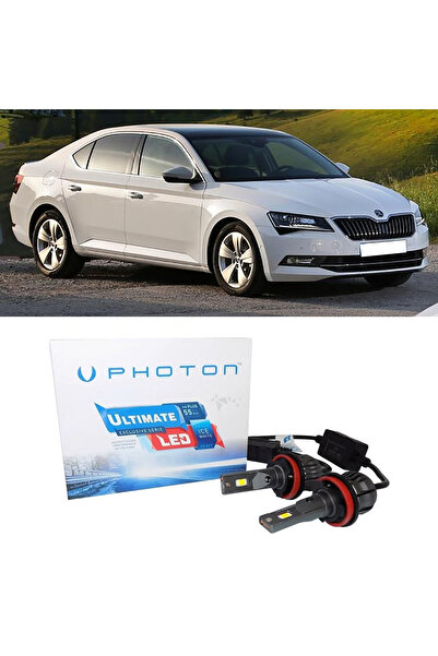 Photon Skoda Superb 3 Led Xenon Sis Farı Ampulü H8 Ultimate 9500 Lumens Yeni ...