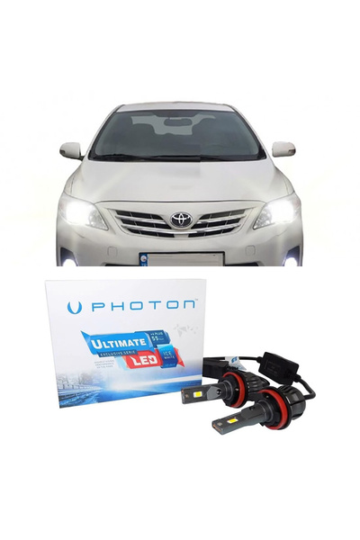 Photon Toyota Corolla E150 Led Xenon Sis Farı Ampulü H11 Ultimate 9500 Lumens...