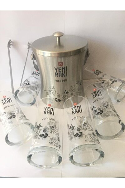 Paşabahçe Rakı Bardağı 6 Adet Buz Kovası 4 Parça