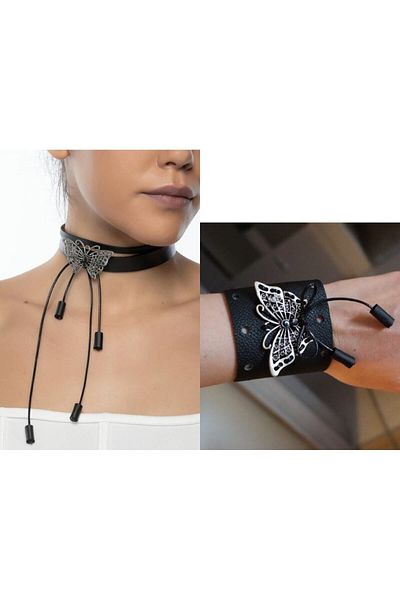 DENİZ TASARIM Butterfly Leather Set