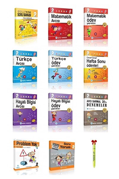 Mutlu Yayıncılık 2.sınıf Avcısı Serisi Tüm Dersler Set ( 11 Kitap) 2026 Maari...